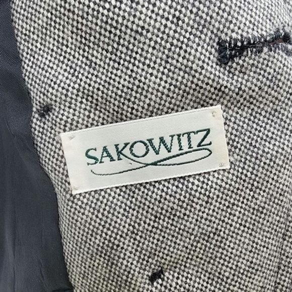 Vintage Sakowitz Grey Tweed Wool Skirt Suit 8 - Picture 4 of 8